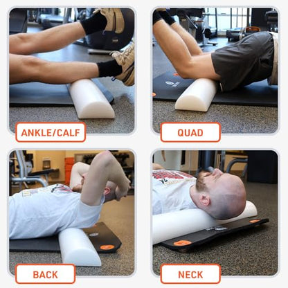 Body Sport Half Foam Rollers, 6 x 36-Inch - size: Half 6 x 36 in