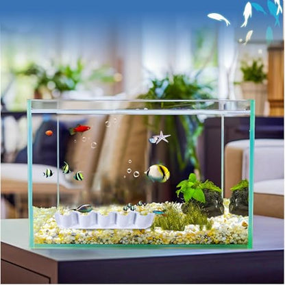 Aquarium Substrate Divider, Fish Tank Substrates Fence, 50g Board with Landscaping Design, Professional Replacement Component, Vertical Decorative Style for Home Use, Isolation Accessories for Sand