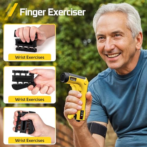 Hand Grip Strength Trainer Kit, 6 Pack Hand Gripper Strengthener for Gym