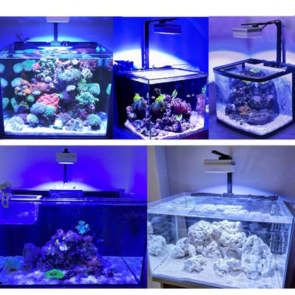RL90 Full Spectrum Saltwater Reef Aquarium LED Light Aquarium Reef Led, for 24inch 60cm 2ft SPS LPS Reef Coral Tank, App Control (1 RL90FS with arm kit) - size: 1 RL90FS with arm kit