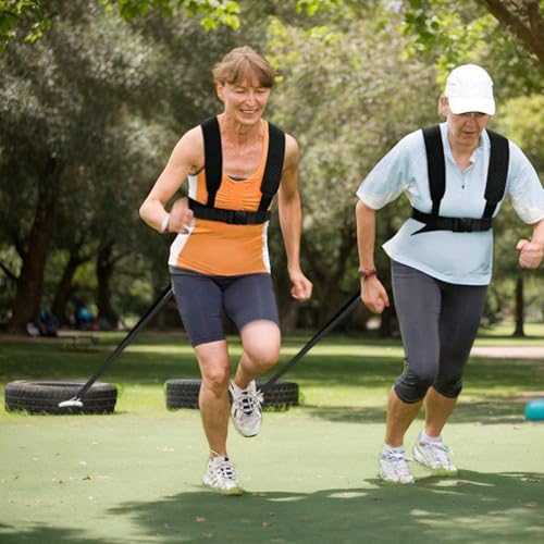 Weight Sled, Nylon Sled Harness Tire Pulling Harness Speed Training Equipment Pull Strap for Sprint Running and Football, Basketball, Soccer Workout Equipment