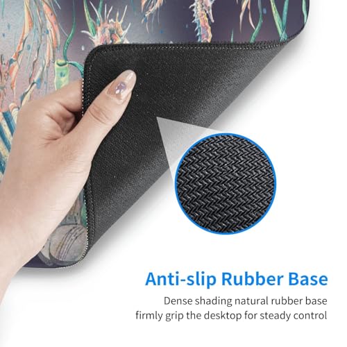 Jellyfish Mouse Pad XL Large Mousepad Non Slip Rubber Base Desk Mat for Laptop Computer Gaming 31.5" X 12" - color: Jellyfish