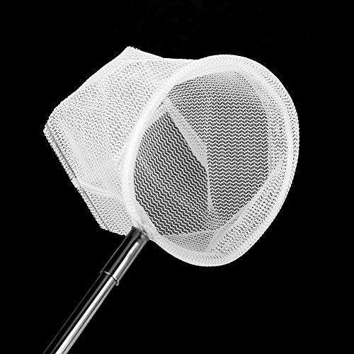 Mini Fishing Net, 20‑57.5cm Expandable Pole Mini Baby Brine Shrimp Net, Portable Aquarium Fish Nets for Aquarium Tank, with Hanging Hook