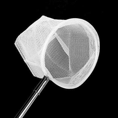 Mini Fishing Net, 20‑57.5cm Expandable Pole Mini Baby Brine Shrimp Net, Portable Aquarium Fish Nets for Aquarium Tank, with Hanging Hook