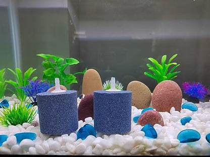 AQUANEAT Aquarium Air Stones 2x2 inch 2 Pack, Aerator Bubble Diffuser, Air Pump Accessories for Hydroponic, Pond, Aquarium Fish Tank