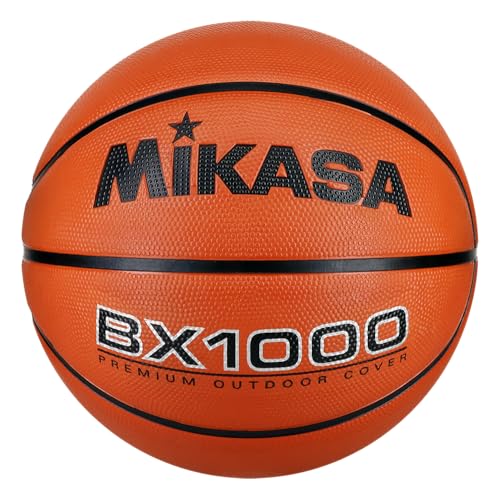 Mikasa BX1000 Premium Rubber Basketball - size: Size 7 - 29.5"
