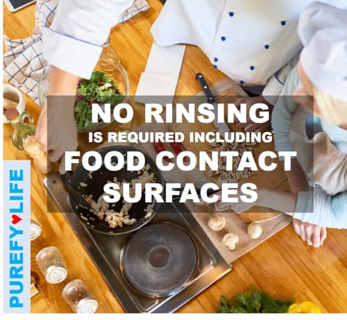 Purefypro Disinfectant Spray (4oz, 1pk) - Kills 99.9999% MRSA, E Coli, Norovirus, Flu and Hepatitis Viruses, HIV Virus, Viruses, VRE, Drug Resistant Germs, Fungi, No Rinse, No Residue - size: 4 Fl Oz (Pack of 1)