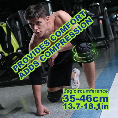 SOUTHMAN Knee Pads Work, 1 Pair 20MM Thick EVA Foam Kneepads, Protective Knee Pads for Men Women, Anti-Slip Collision Avoidance Knee Sleeve for House Cleaning, Flooring, Gardening, Skating (Large)
