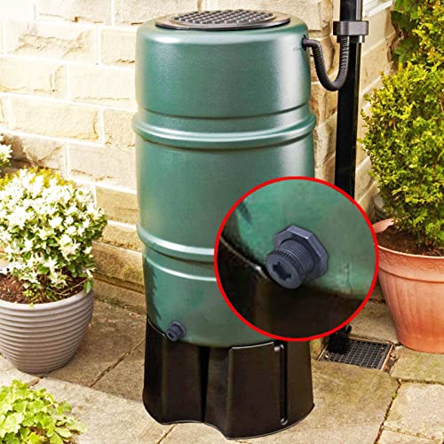 2 PCS Rain Barrel Bulkhead Fitting kit with Plugs and Hole Saw Tool, 1/2 Inch PVC Spigot Connector Kit for Rain Barrels Water Tanks Pools Aquariums Tubs (Bulkhead 1/2 Inch) - size: 1/2 Inch (Diameter 20mm)