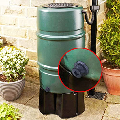 2 PCS Rain Barrel Bulkhead Fitting kit with Plugs and Hole Saw Tool, 1/2 Inch PVC Spigot Connector Kit for Rain Barrels Water Tanks Pools Aquariums Tubs (Bulkhead 1/2 Inch) - size: 1/2 Inch (Diameter 20mm)