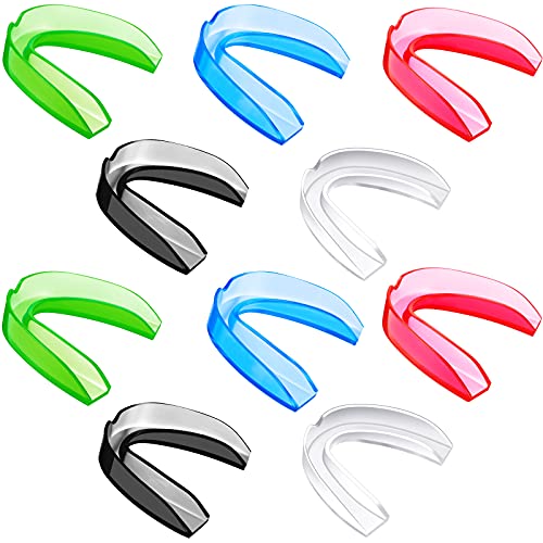 BBTO 20 Pieces Sports Mouth Guard Boxing Mouth Protection Athletic Mouthpiece for Football Basketball Hockey Karate Rugby Match(Chic Colors Set,Adult (11 yrs & Above)) - color: Chic Colors Set, size: Adult (11 yrs & Above)