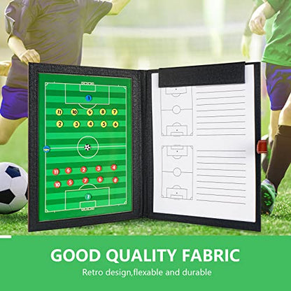 Joyeee Magnetic Tactics Coaching Boards, Football Coaching Planner, Football Coaching Accessories, Referee Football Coach Gifts, Soccer Clipboard Soccer Training Equipment for Kids, 48 x 32 CM