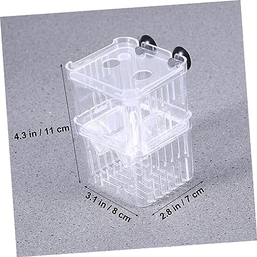 Fish Breeding Isolation Box Small Aquarium Fish Hatchery Incubator with Optimum Water Flow Durable Design for Fry Protection and Space Saving