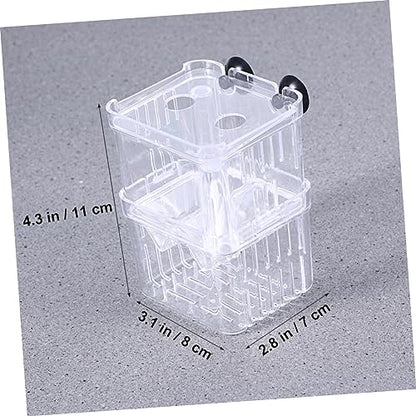 Fish Breeding Isolation Box Small Aquarium Fish Hatchery Incubator with Optimum Water Flow Durable Design for Fry Protection and Space Saving