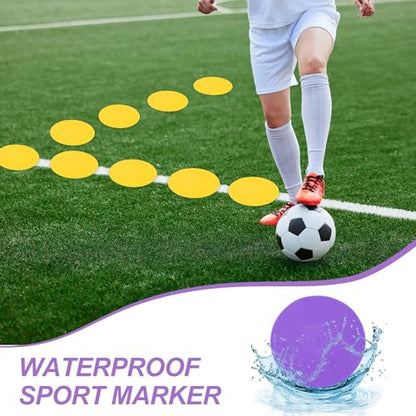 PATIKIL Spot Markers, Non-Slip Floor Agility Markers Flat - color: Purple