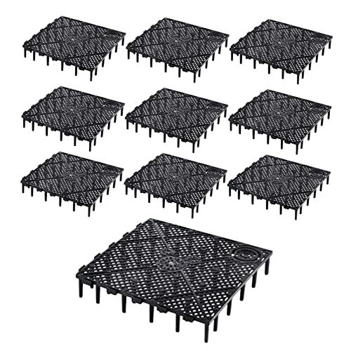 10 Pcs Aquarium Filter Bottom Tray Grid Aquarium Fish Tank Divider Premium Aquarium Filter Plate for Tank Bottom - Efficient Sand Gravel Board