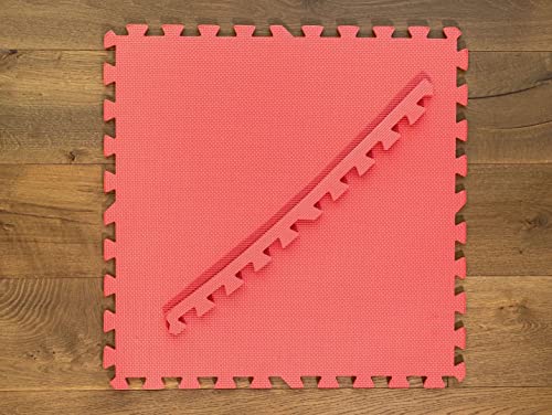 Interlocking Foam Floor Tiles From Square Brands for MMA | Gym Flooring | Puzzle Mat for Home Exercise | Play Mat Tiles | 3/8" - size: 48SQFT
