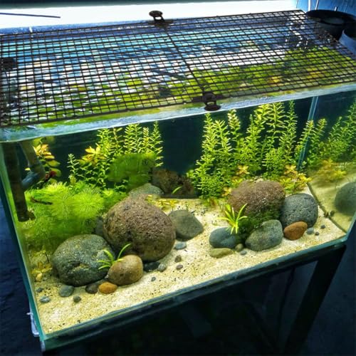 SUPVOX 4sets Aquarium Separator Divider Plastic Grid Isolation Panels for Fish Tanks Pet Cages Fish Escape Prevention Clamps Included