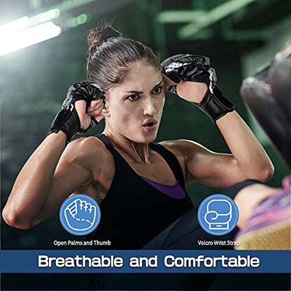 Punch Bag Training Gloves, LangRay MMA Grappling Gloves for Sparring Martial Arts Boxing Training for Adults and Kids - size: Small, style: MMA