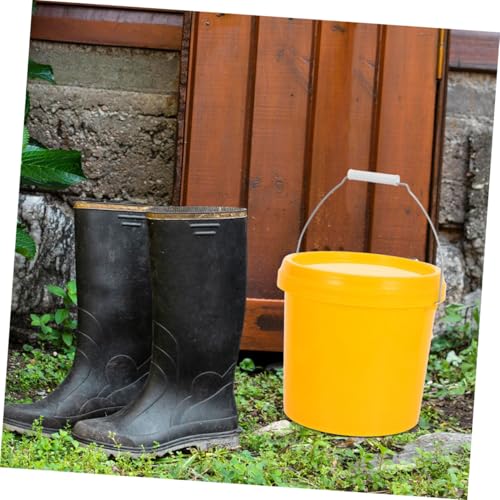 Plastic Storage Bucket with Lid Durable Food Storage Pail for Kitchen Laundry and Household Use Versatile Oil Milk and Bin Portable Design for