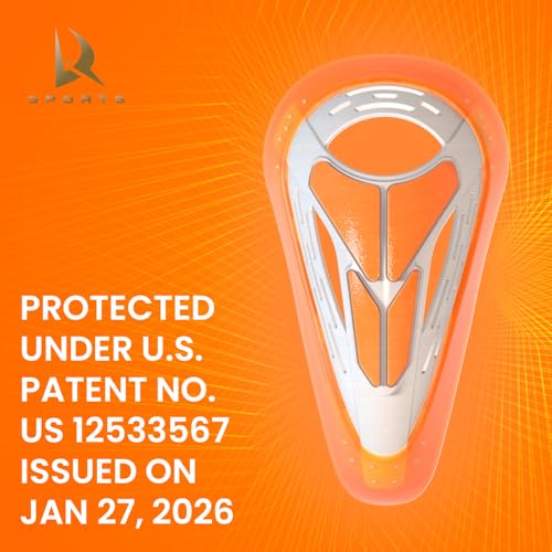 DRSPORTS Flex Cup D3O Impact Shield, Men’s Athletic Cup with Ergonomic Comfort, Groin Protector for Football, MMA, Boxing, Rugby and Baseball, Sports Protective Cup for High-Contact Training (XS–XL) - size: X-Large
