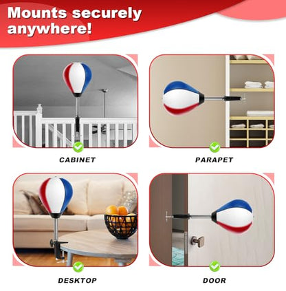 Desktop Punching Bag, Super Strong Suction Boxing Bag Speed Balls - style: Clamp