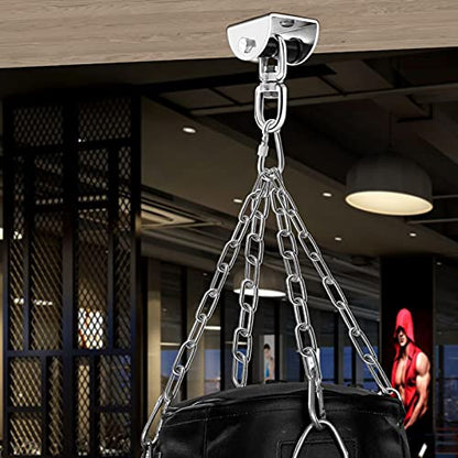 Eapele Heavy Bag Hanger, Punching Bag Mount for Ceiling 360° Swivel Wood Beam Holder for Boxing Bag, Heavy Bag, Gym Punching Bag, Speed Bag, Aerial Yoga Swing, Gymnastic Rings, Sandbag, Hammock