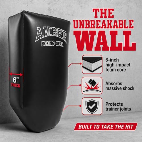 Amber Fight Gear Thai PowerKick Shield - A Revolutionary Training Companion for Perfecting Kicks for Boxing, Mauy Thai and Other Martial Arts