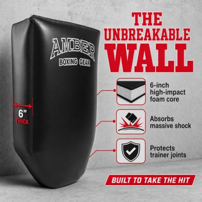 Amber Fight Gear Thai PowerKick Shield - A Revolutionary Training Companion for Perfecting Kicks for Boxing, Mauy Thai and Other Martial Arts
