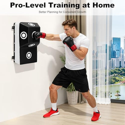 Uppercut Bag, Wall Punching Bag Training Punching Target with Marking Points, Wall Mount Punching Bags for Training Uppercuts Hooks Knees Elbows, 13.78 * 9.84 * 23.62 Inch