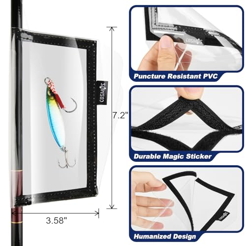 CM Pack of 3 Fishing Lure Wraps Fishing Hook Covers Bait Storage for Protecting Sharp Fishing Hook - style: Small Size