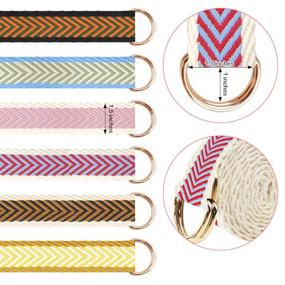 6 Packs Yoga Strap for Stretching Yoga Belt Adjustable Straps for Non Elastic Stretching Strap Exercise Straps for Pilates - color: Arrow Style