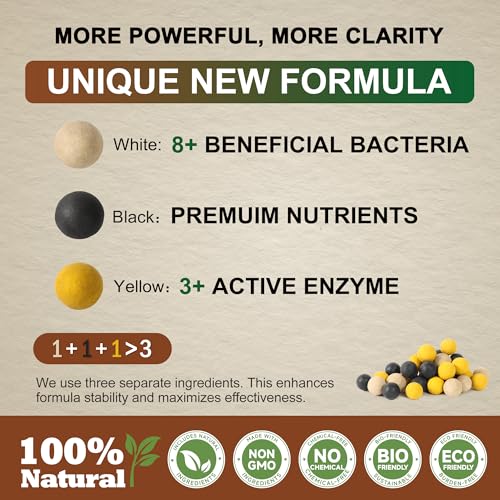 Dr.Raifya’s Muck Reducer 6 LB – Natural Pond Sludge & Odor Treatment, All-in-One Enhanced Cleaning Power in Ponds & Lakes, Beneficial Bacteria Safe for Fish, Pets & Wildlife, Treats Up to 48,000 Sq Ft