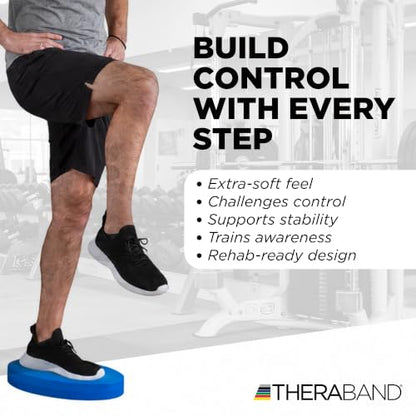 THERABAND Stability Trainer Pad - color: Blue - Soft- Intermediate, size: Set of 2