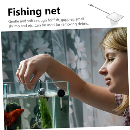 Fish Net Aquarium Net Fine Mesh for Catching Fish Shrimp Small Netting Fish Tank Tool