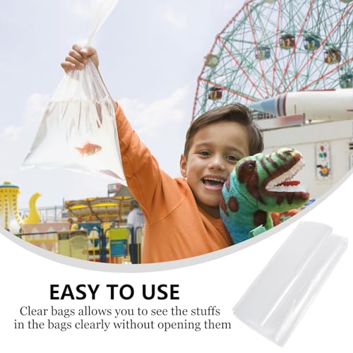 ABOOFAN 50pcs Leak-proof Plastic Fish Shipping Bags 20x44cm Thick Aquarium Transport Storage for Live Fish Packing and Transport