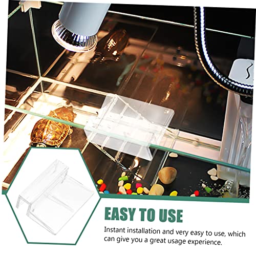 10pcs Fish Tank Cover Holder Brackets Acrylic Support Frame for Aquarium Lids Safe for Fish and Pets for Open Tanks