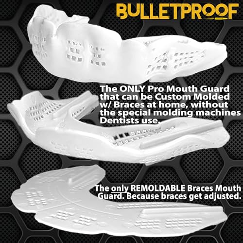Bulletproof Braces Mouth Guard: Most Breathable Thin Mouthguard for Braces! - color: Lava Black