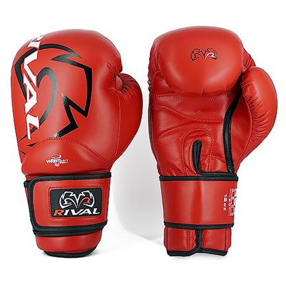 RIVAL Boxing RS4 2.0 Aero Sparring Gloves, Hook and Loop Closure - Multi-Layered, Low-Density Foam Padding and Soft Inner Lining - color: Red, size: 12 oz.