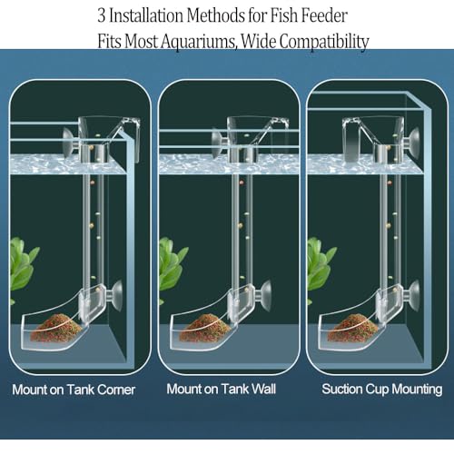 Aquarium Shrimp Feeding Tube and Dish with Brush, Clear Crystal Glass Fish Tank Shrimp Feeder Tube Tray, Adjustable Feeder Tube Fish Shrimp Tank Accessories Clear Acrylic (F-29-11.2‘’)