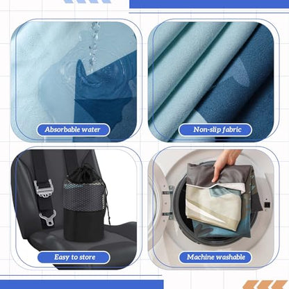 Hahafelt 2 Pack Car Seat Towel Cover with Storage Bag, Grizzly Guide - style: Grizzly Guide