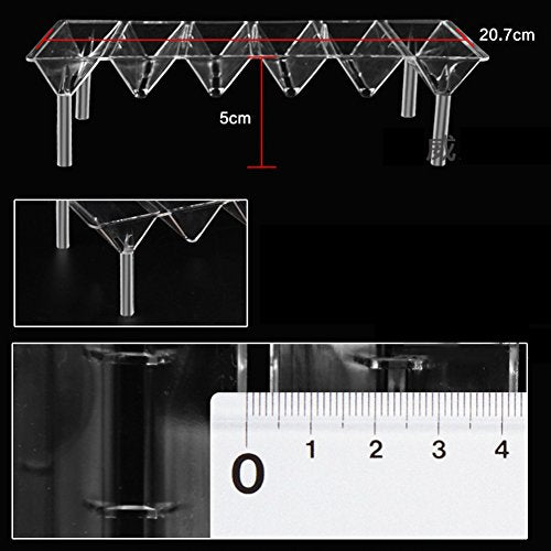 Large Multi-Chamber Holding & Breeding Box for Aquariums - Fish Hatchery with 3 Compartments, Floating Design, Clear Acrylic, Easy to Install - Ideal for Newborn Fry, Sick Fish, and Acclimation