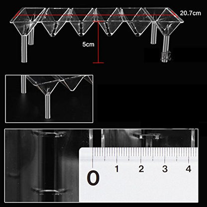 Large Multi-Chamber Holding & Breeding Box for Aquariums - Fish Hatchery with 3 Compartments, Floating Design, Clear Acrylic, Easy to Install - Ideal for Newborn Fry, Sick Fish, and Acclimation