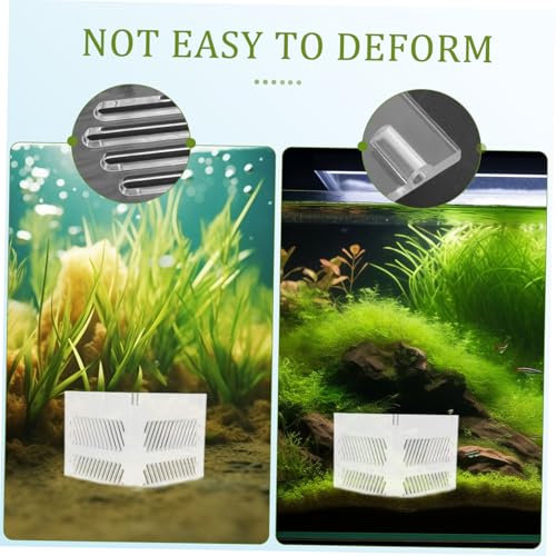 SUPVOX Aquarium Isolation Grid Plate Acrylic Fish Tank Divider Pump Guards Corner Fish Tank Partition Easy to Install