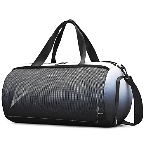 BESMART Gym Bags for Men with Side Pocket，38L Large Sports Gym Duffle Bag | Adjustable Strap&Shoe Compartment,Waterproof, Spacious,Durable Duffel Bag for Gym,Travel, Fitness,Sports,Black Gradient - color: Black Gradient