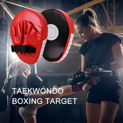 Boxing Target Pad Thick Adjustable Curved Focus Punching Training Hand Pads | Hand Target Training Hand Pads for Kickboxing Karate Thai
