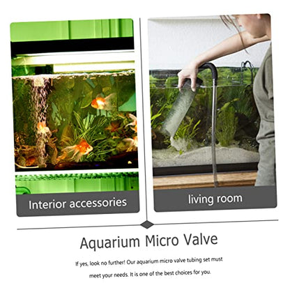 1Set Aquarium Hose Kit with Hose Connector Water Control Valve for Fish Tanks Compatible with Safe for Aquatic Animals for Aquariums and Garden