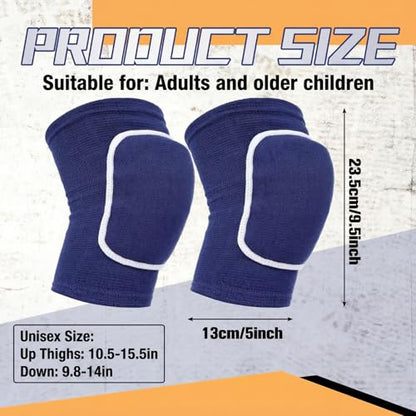 Shihanee 3 Pack Volleyball Knee Pads, Compression Sleeve, Black, Blue, Gray - color: Black, Blue, Gray