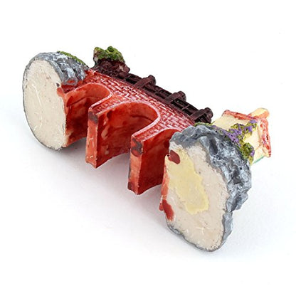 Ruilogod Resin Aquarium Fishbowl 3 Holes Bridge Shaped Emulational Decoration Landscaping (id: ded 0e2 02f e7c 46b