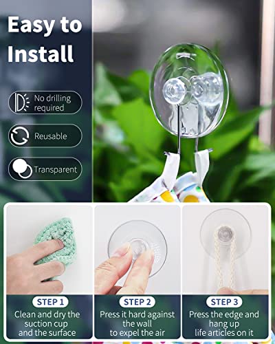 Pawfly 20 Pack Suction Cups 1.8 Inch, Small Rubber Suction Cups for Home Kitchen Bathroom Organization Christmas Decoration Window - style: 1.8 in 20pcs
